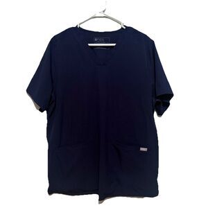 Figs Womens XL Navy Medical Minimalist Technical Collection Catarina Scrub Top